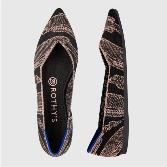 Rothy's Shoes - NWOB ROTHY’S Golden Shimmer point flat slip on 8.5